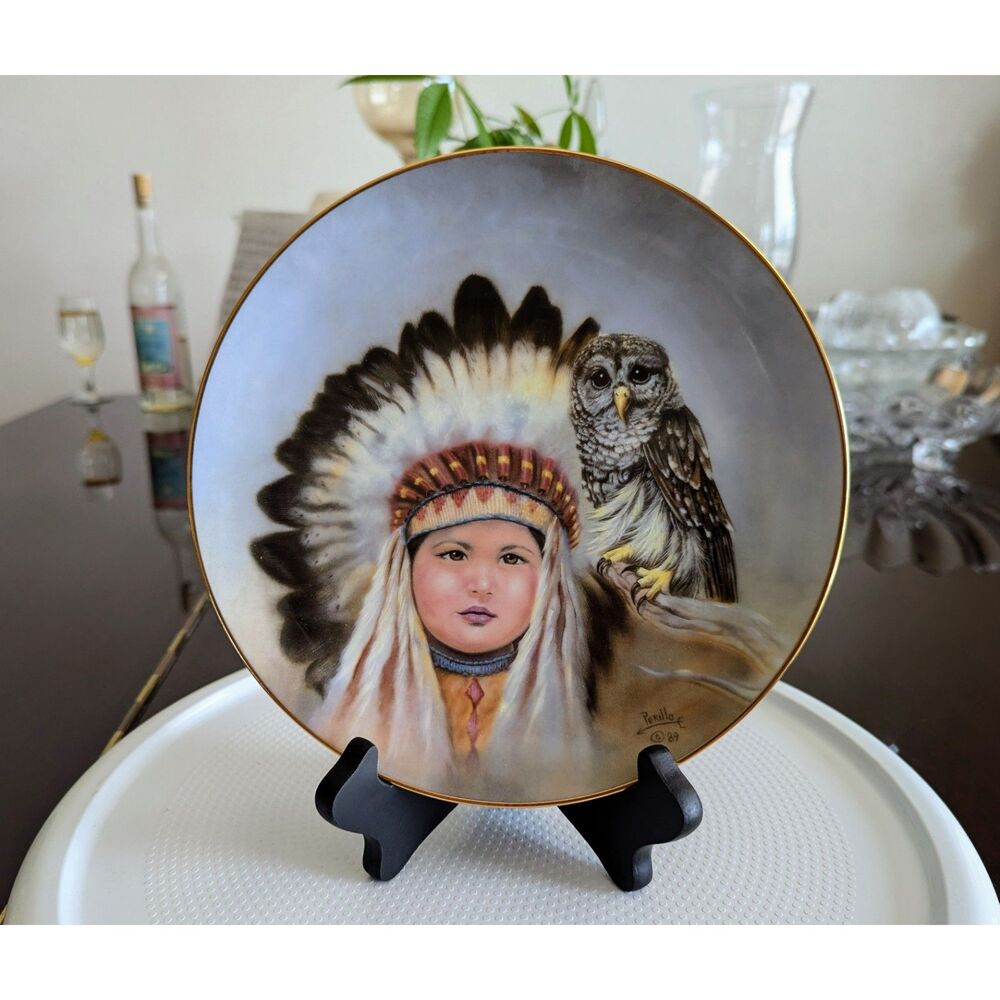 Artaffects by Perillo "Birds Of a Feather" porcelain collector plate 1989